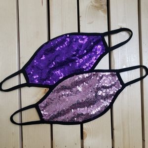 Sequin face mask